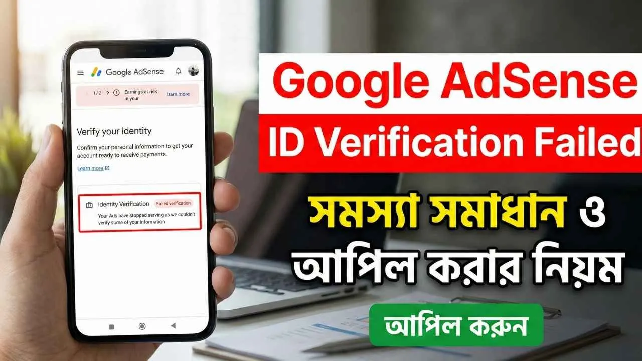 Google AdSense Identity Verification Failed সমস্যা সমাধান ও আপিল করার নিয়ম